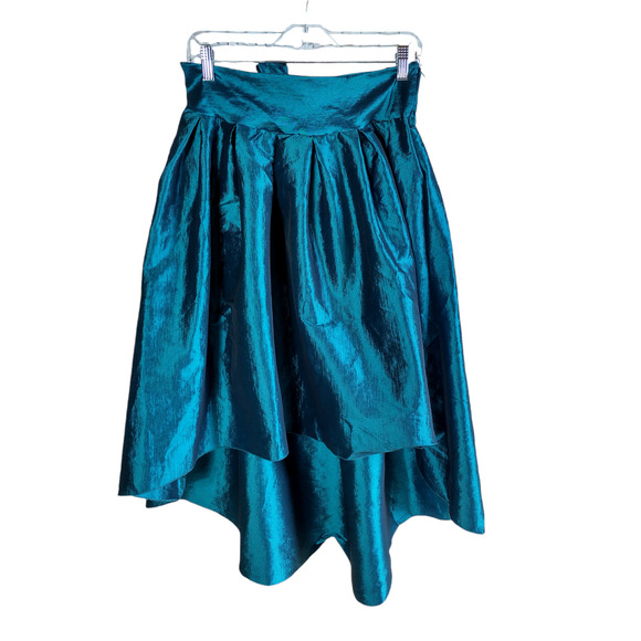 Kafe Womens High waist/rise Blue Silk Midi Skirt Size Large - Picture 5 of 10